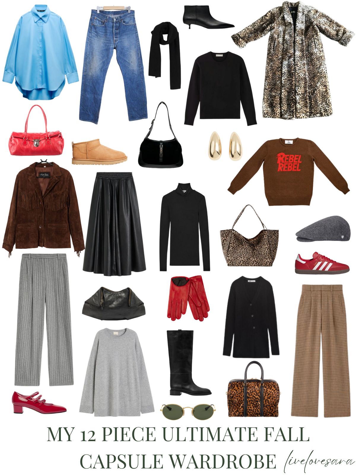 A 12 Piece 90s Fashion Fall Capsule Wardrobe - livelovesara