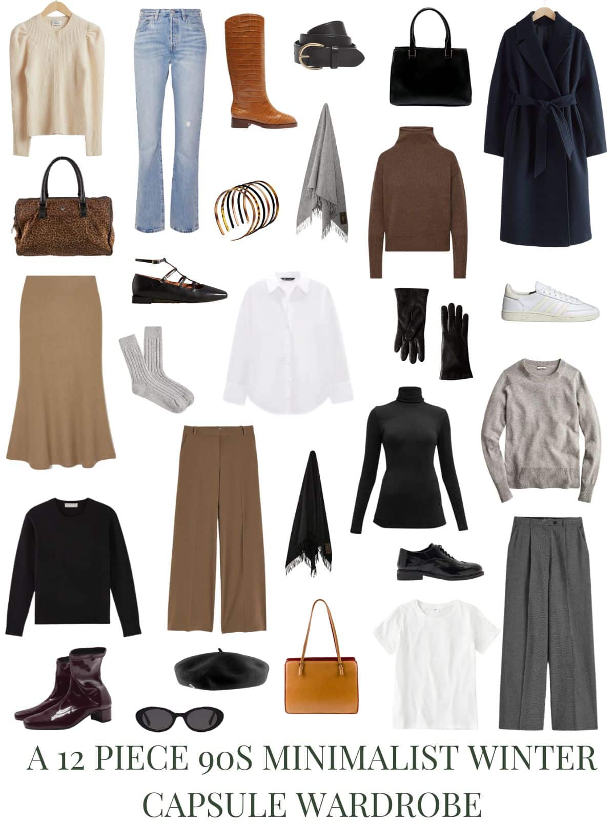 A 12 Piece 90s Minimalist Winter Capsule Wardrobe - livelovesara