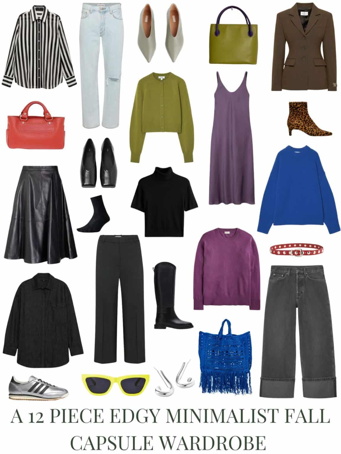 A 12 Piece Edgy Minimalist Fall Capsule Wardrobe - Livelovesara