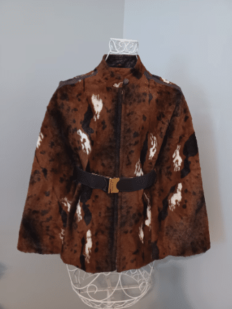 Vintage faux fur cape.