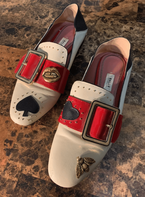 Bally Poker Print Loafers.