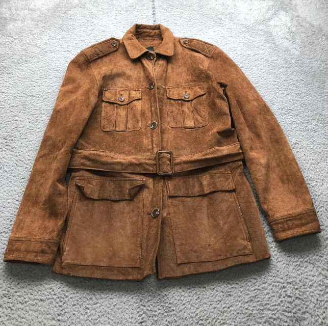 Ralph Lauren suede safari jacket.