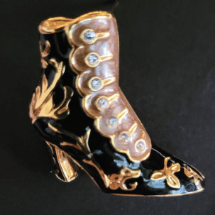 kenneth jay lane victorian boot brooch