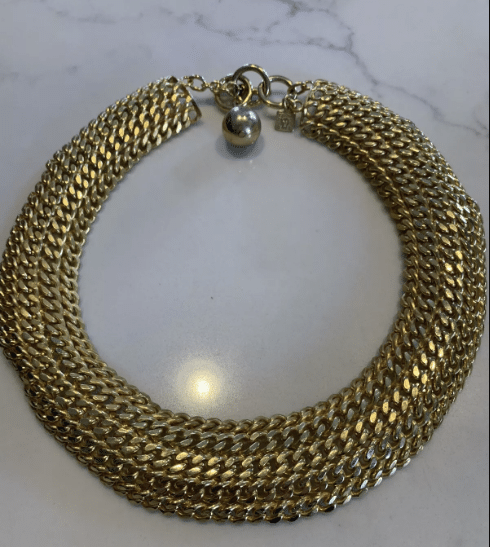 multi chainmail-esque necklace