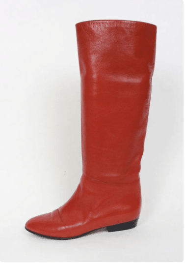 vintage Bally red boots