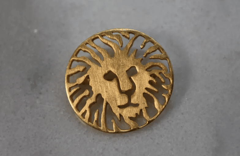 Anne Klein Lion Head Brooch