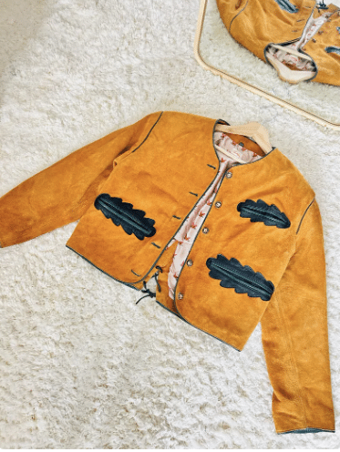 Mustard Suede Jacket Leather