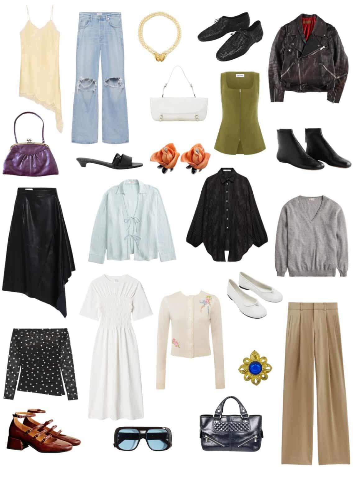 How to Build a Romantic, Edgy, Minimalist Spring Capsule Wardrobe ...
