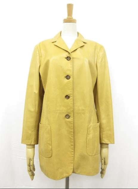 Yellow leather jacket