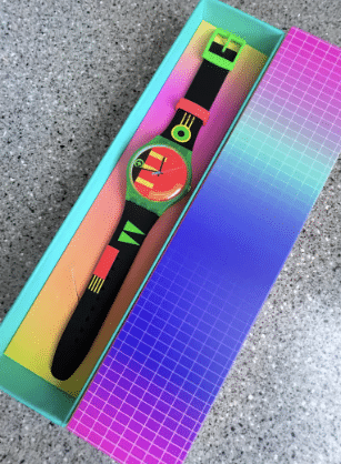 Colourful Swatch watch vintage
