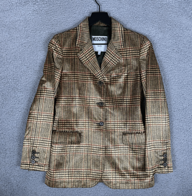 checkered blazer Moschino