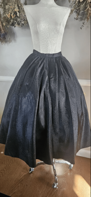 dior black circle skirt