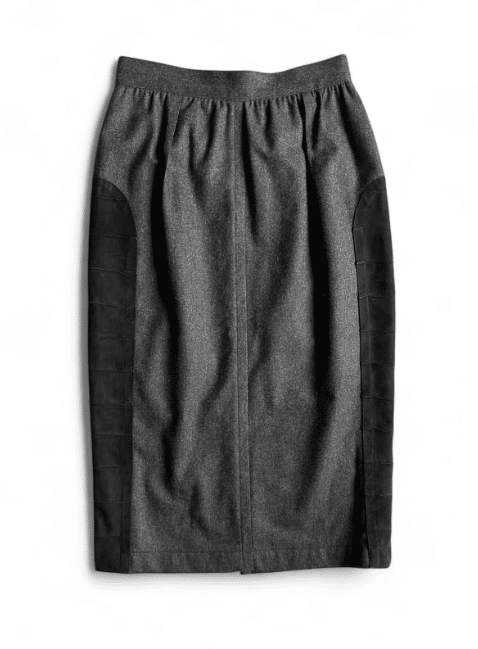 vintage mugler grey skirt
