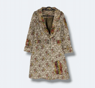 vintage floral tapestry coat.