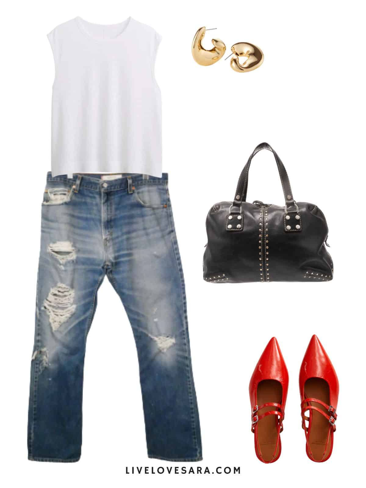 View of Building a Rock Minimalist Summer Capsule Wardrobe - livelovesara