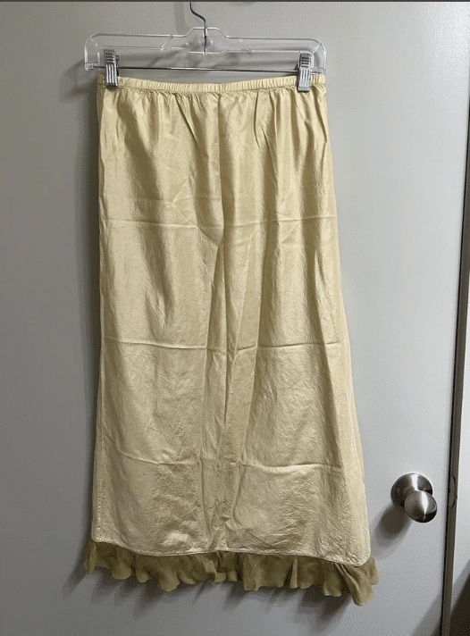 Yellow Dosa silk skirt