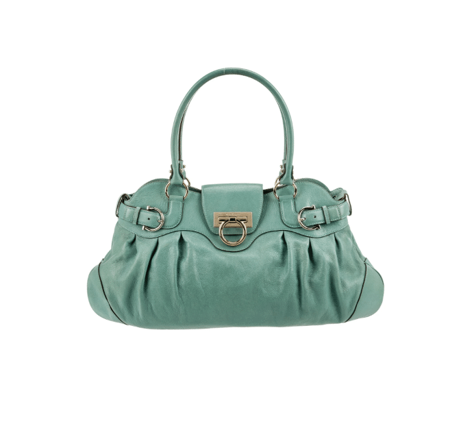 Green Ferragamo bag