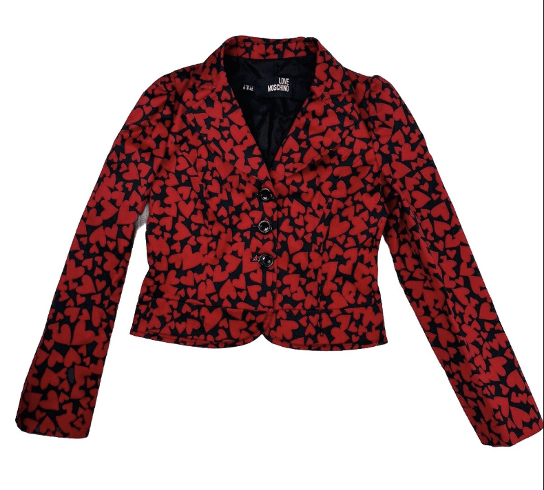 vintage Moschino hearts blazer
