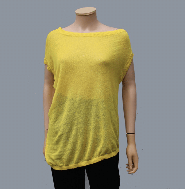 90s vintage yellow sweater Asymmetric vintage