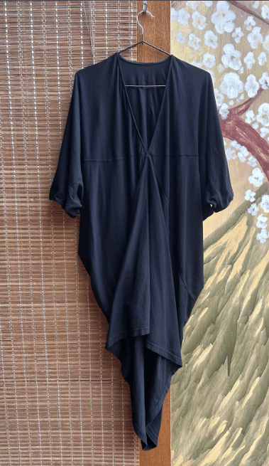 Rick Owens Black Cotton Kite T-Shirt Dress
