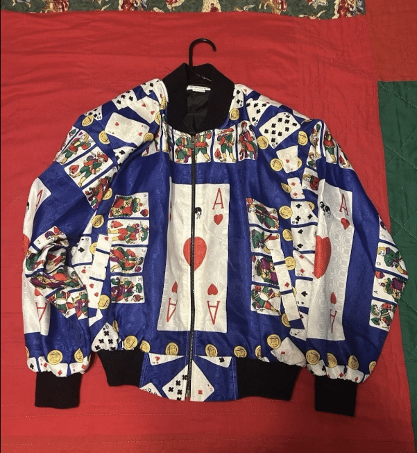 Vintage Moschino card jacket