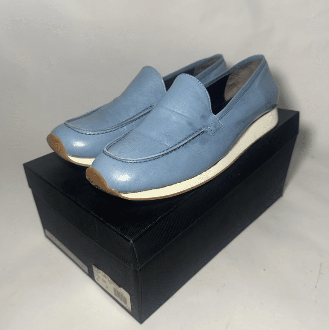 Jil Sander blue sports loafers