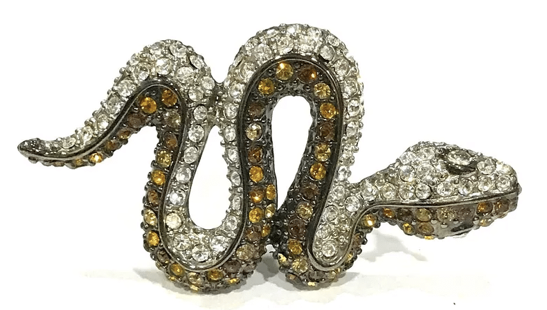 vintage snake brooch