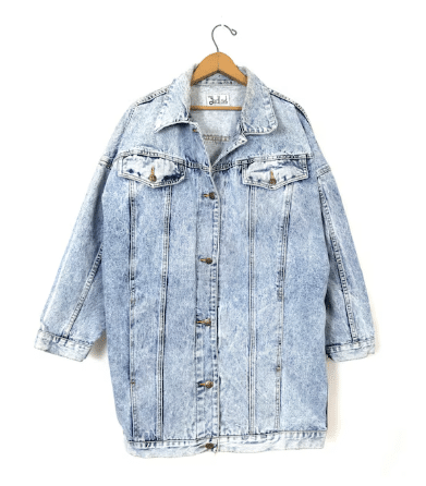 vintage acid wash denim jacket.