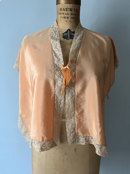antique bed jacket