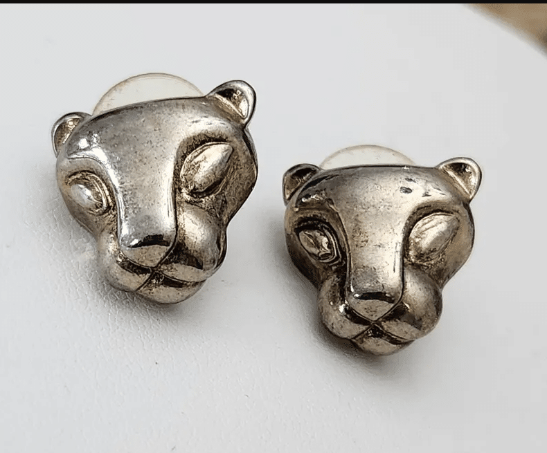 Vintage Kenneth Jay Lane Panther Earrings