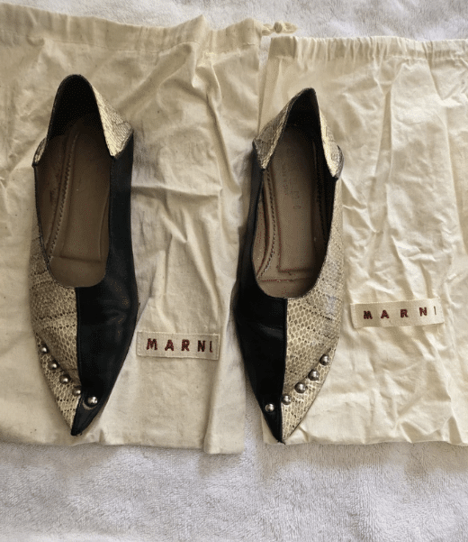 Marni two tone flats