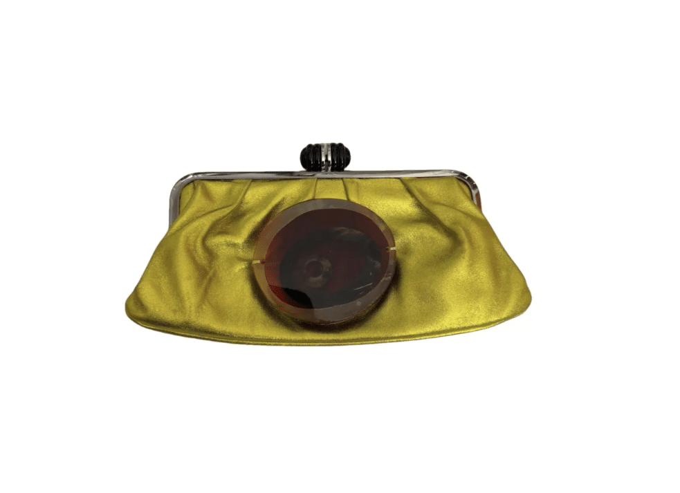 Leather clutch bag Marni