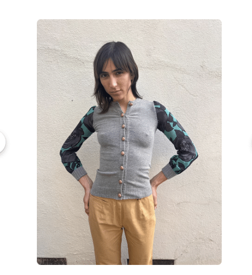 Moschino mixed media cardigan