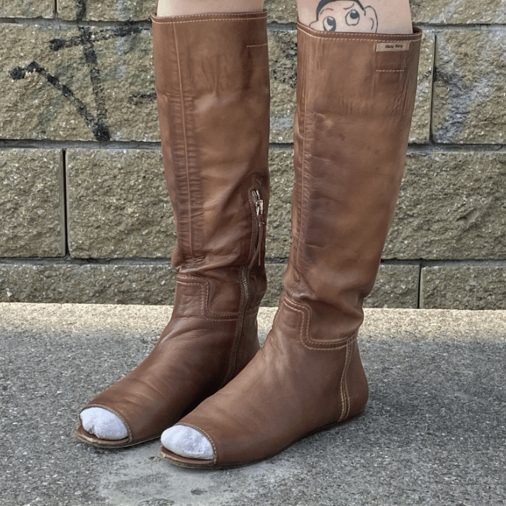 Distessed Miu Miu Boots from 90’s