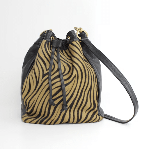 Vintage Leather Bucket Bag