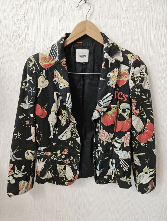 Moschino Vintage print blazer