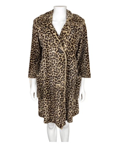 vintage animal print coat.