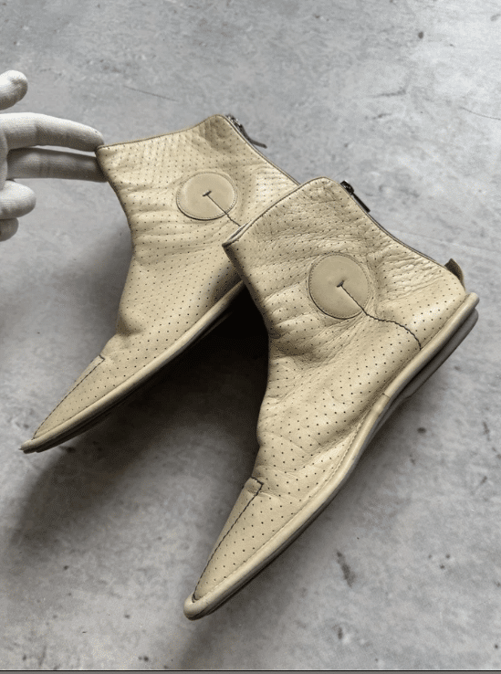 Vintage prada leather sports boots