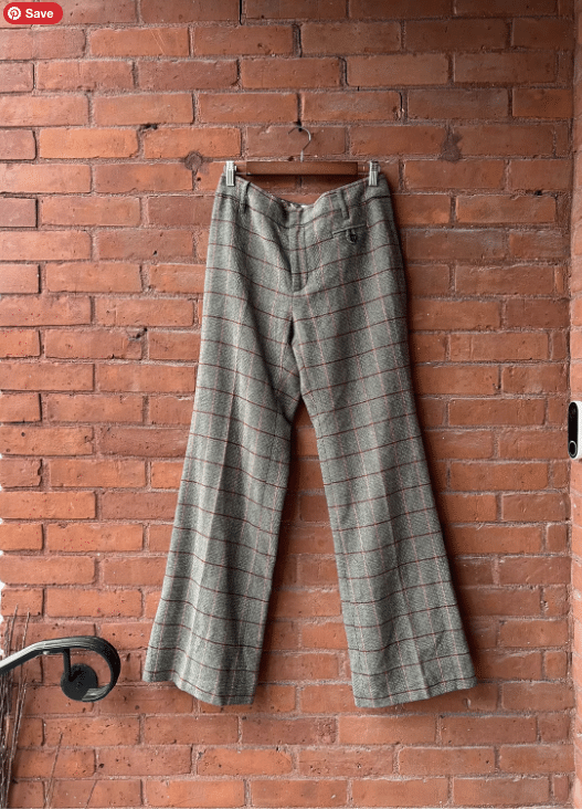 Y2K Gap plaid wool trousers