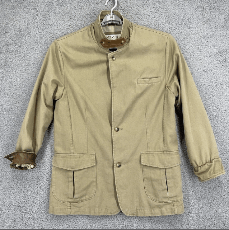 canvas and eather trim Orvis safari acket