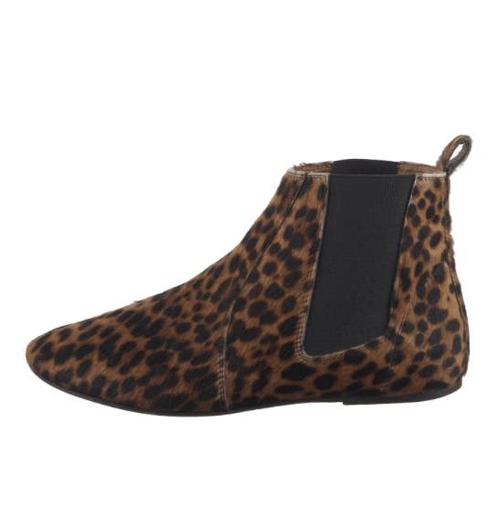Isabel Marant Ponyhair Animal Print Chelsea Boots