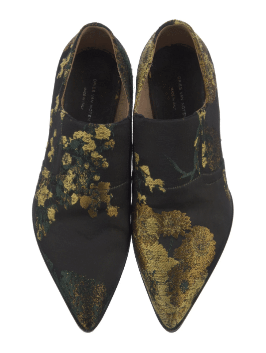 Dries Van Noten Floral Print Loafers