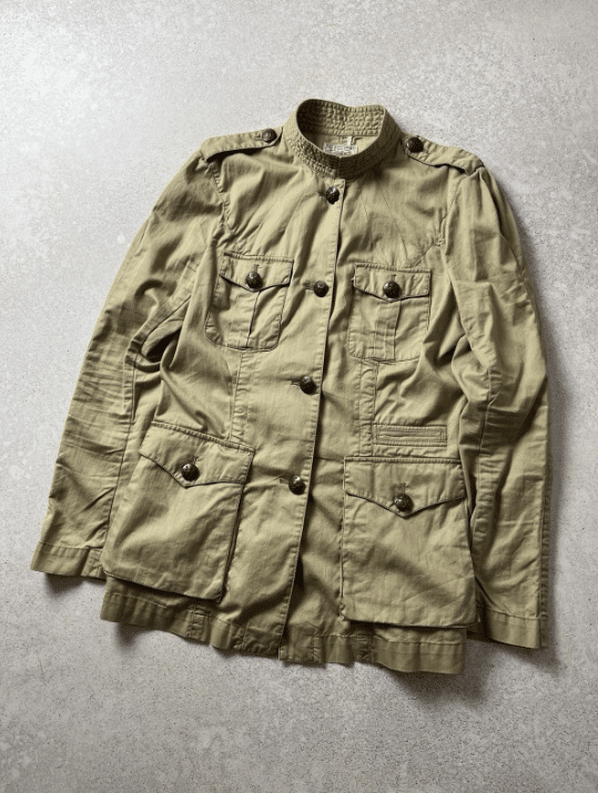 Vintage 1990s Polo Jeans Military Field Jacket Sportsman Ralph Lauren