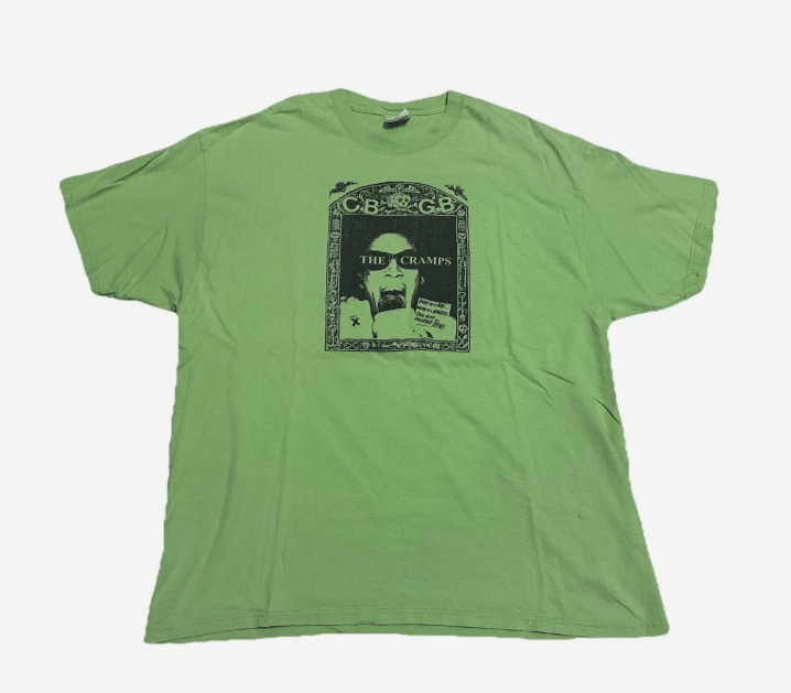green vintage cramps t-shirt