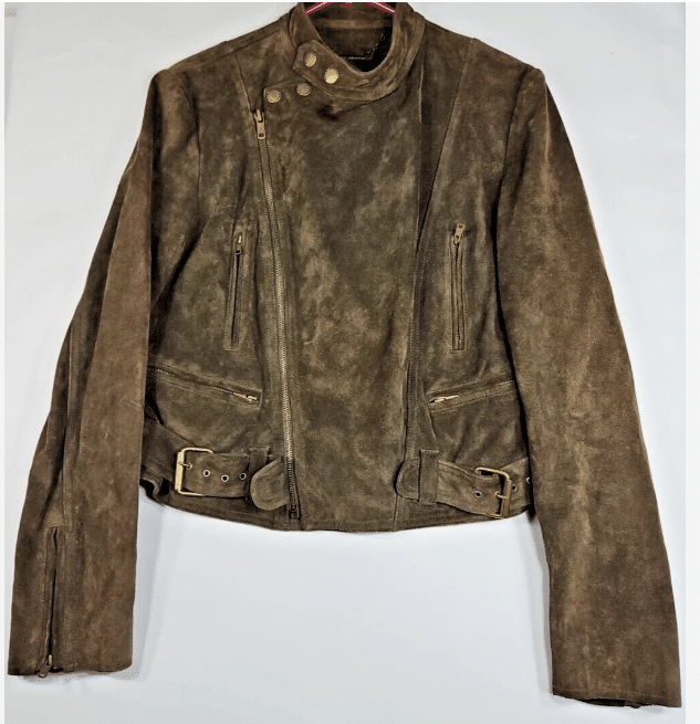 Lauren Ralph Lauren Suede Moto Jacket.