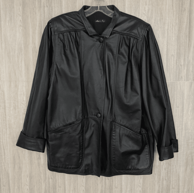 vintage bally leather jacket