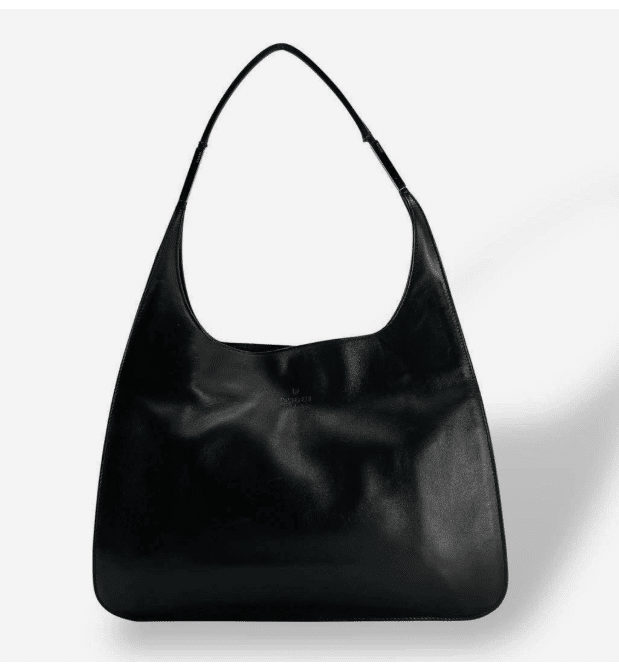 Gucci black leather shoulder bag