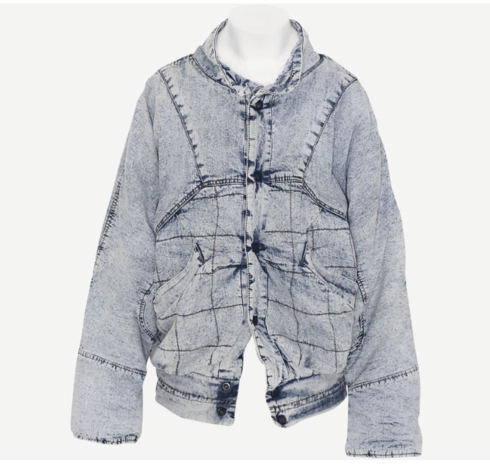 1980s acid wash denim jacket