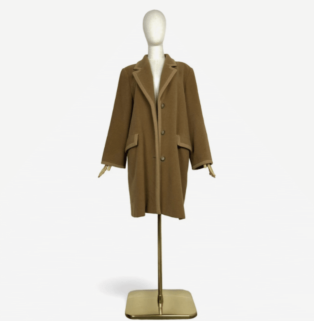 Max Mara Sportmax Vintage Beige Camel Coat Cashmere Wool