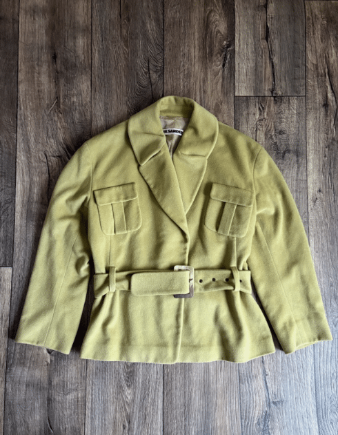 Jil Sander Wool/Angora Vintage Wrap Blazer